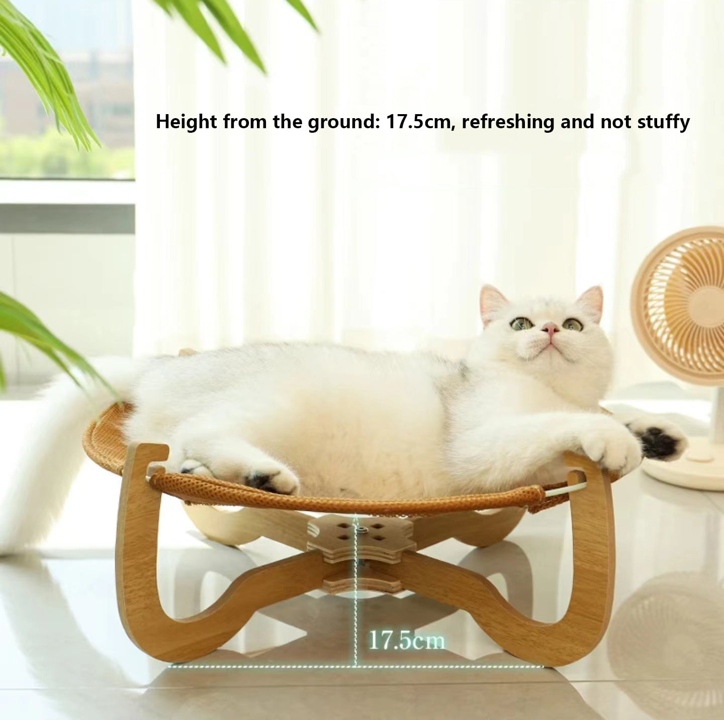 Elevated cat Bed ,Indoor Raised Cooling Cats Bed for Small and Medium Cats