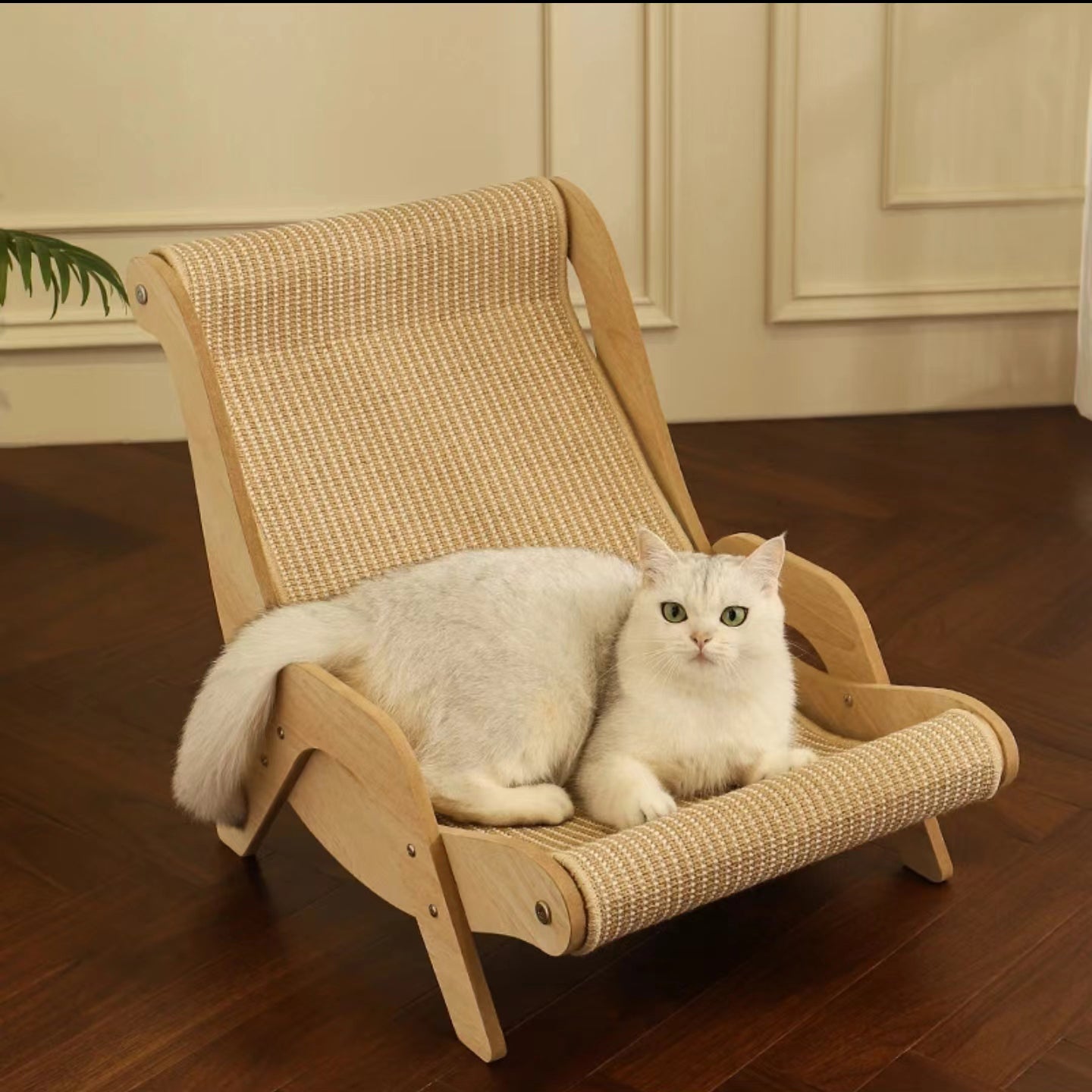 Cat Sisal Chair, Cat Lounger, Cat Scratcher, Cozy Cat Lounger with Sisal mat